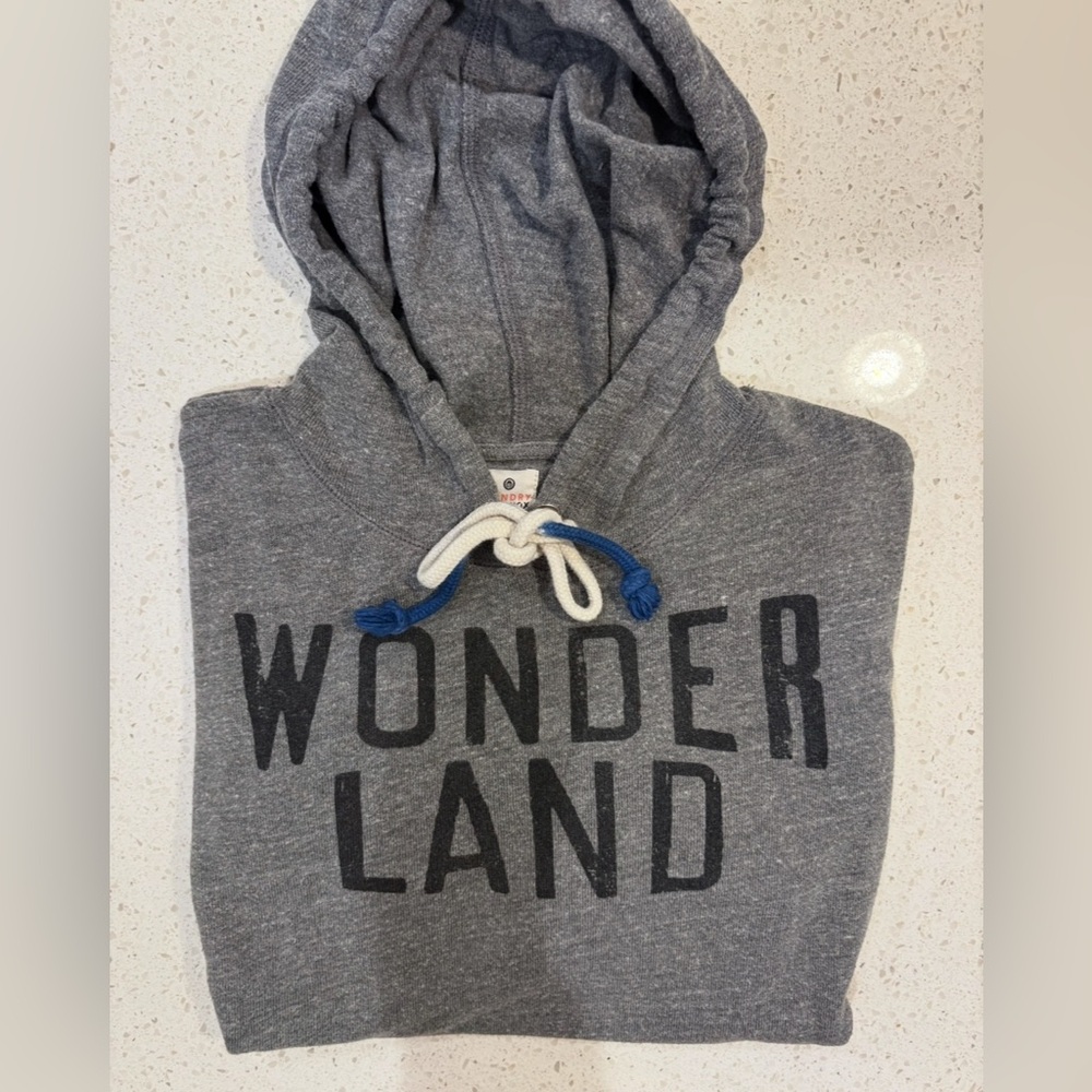 Sundry Equinox WONDERLAND Charcoal Hoodie Sweatshirt size Small